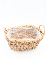 Straw basket Oval